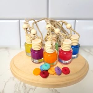 Fruit loops scented car air freshener